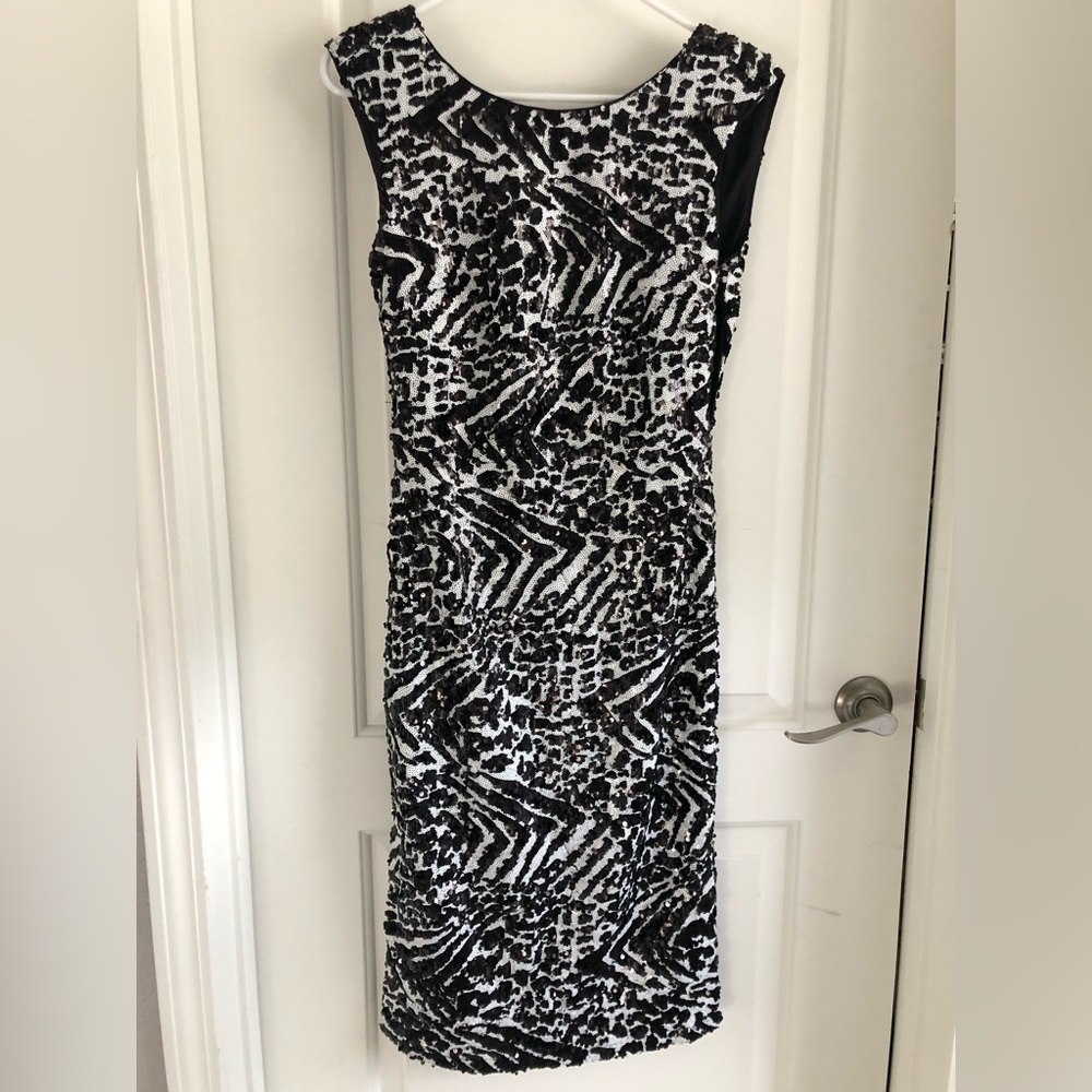 Sequin Zebra dress